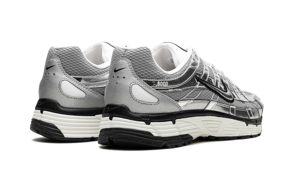 Nike P-6000 Sneakers - Metallic Silver, Grey and White with Black Details
