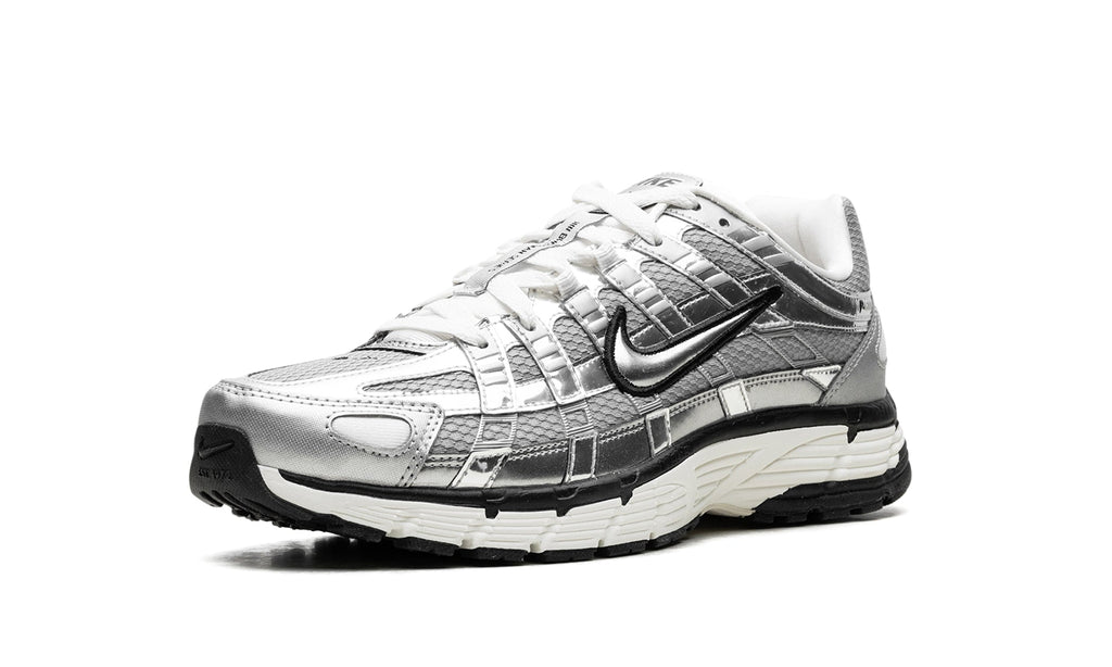 Nike P-6000 Sneakers - Metallic Silver, Grey and White with Black Details
