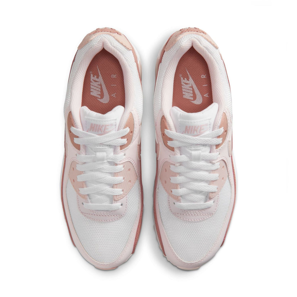 Nike Air Max 90 Sneakers – White, Blush Pink & Dusty Rose