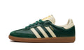 adidas Samba OG Sneakers - Dark Green/Cream with Gum Sole