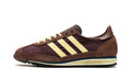 adidas SL 72 OG Sneakers - Brown/Pale Yellow with Blue Midsole Accent