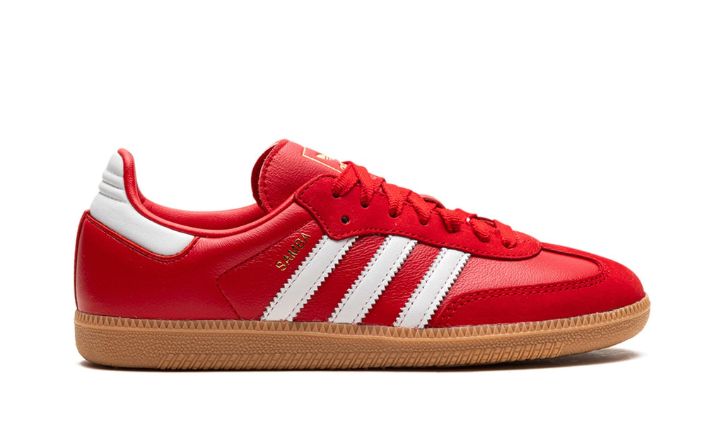 adidas Samba OG Sneakers in Red & Gum