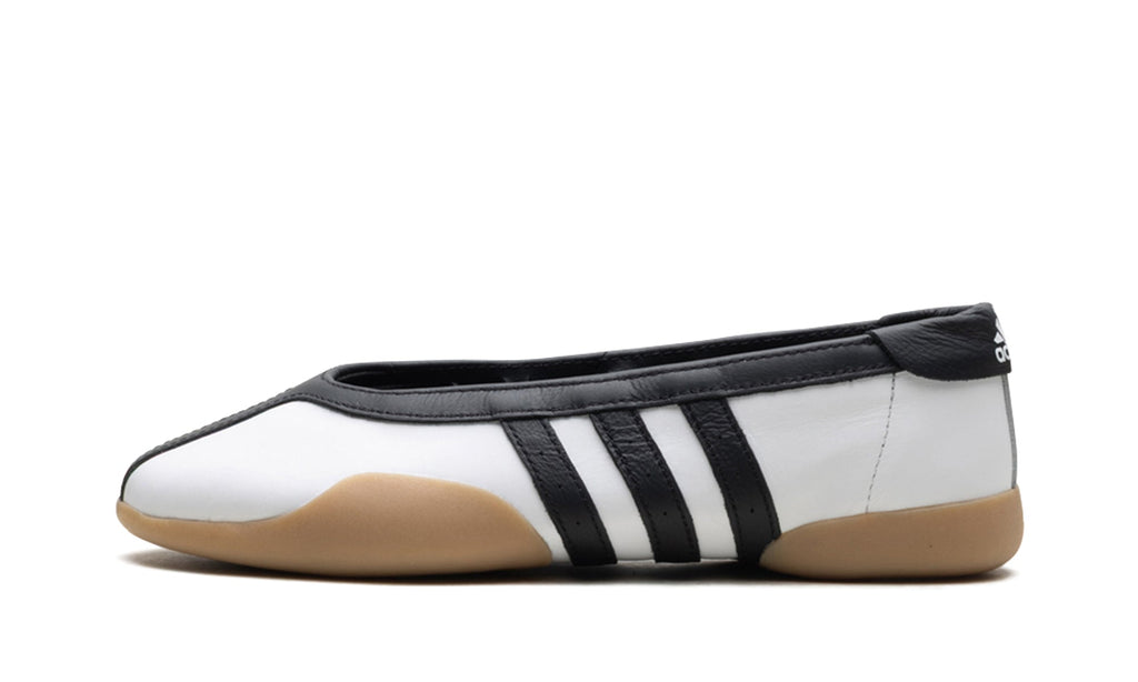 adidas Taekwondo Mei Ballet Flats - White and Black with Gum Sole