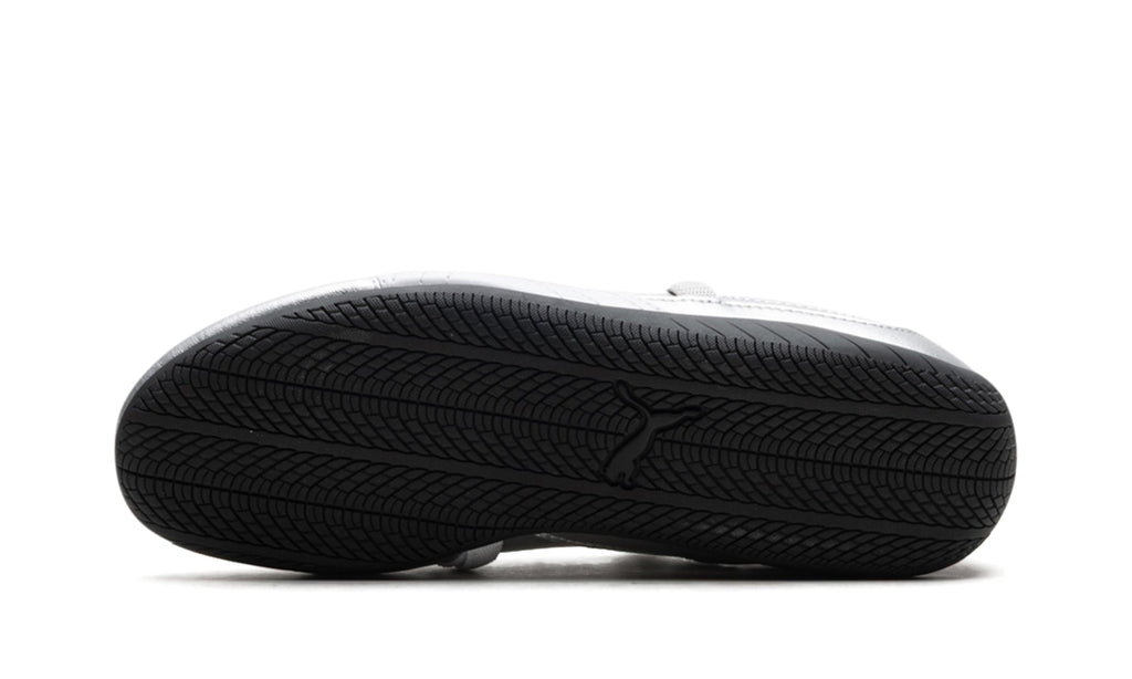 PUMA Speedcat Ballet Flats - Metallic Silver and White with Black Outsole