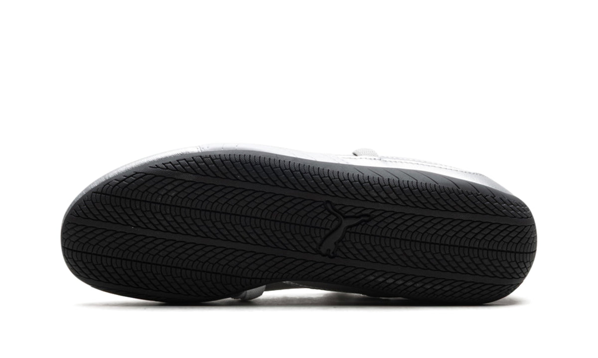 PUMA Speedcat Ballet Flats - Metallic Silver and White with Black Outsole