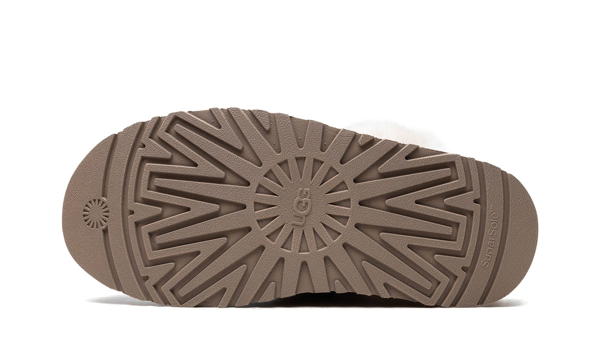 UGG Disquette Platform Slippers - Chestnut Brown with Cream Trim