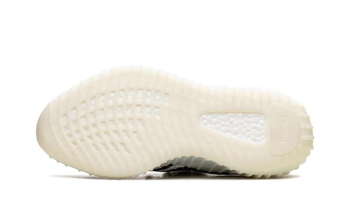 adidas Yeezy Boost 350 V2 Sneakers - White and Black Zebra Pattern with Red Lettering