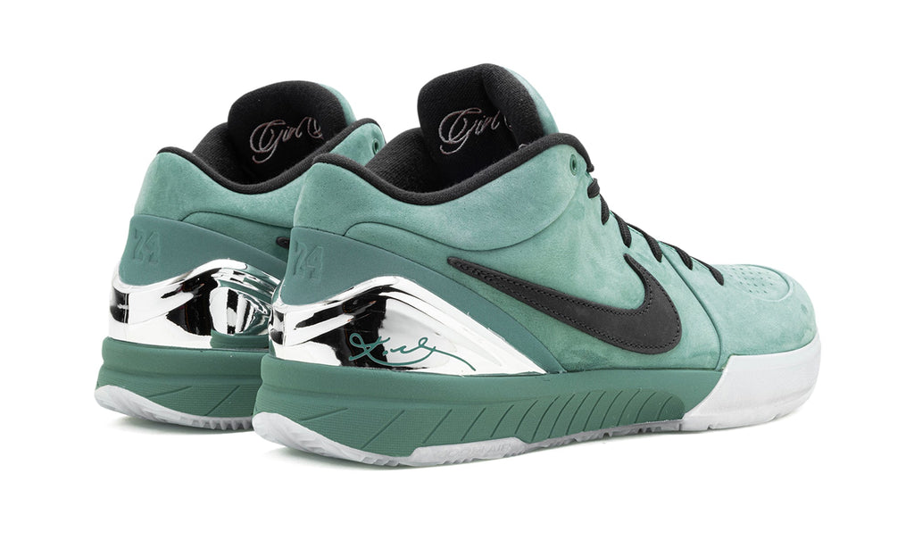Nike Kobe 4 Protro “Girl Dad” Sneakers – Bicoastal Green, Black & Metallic Silver
