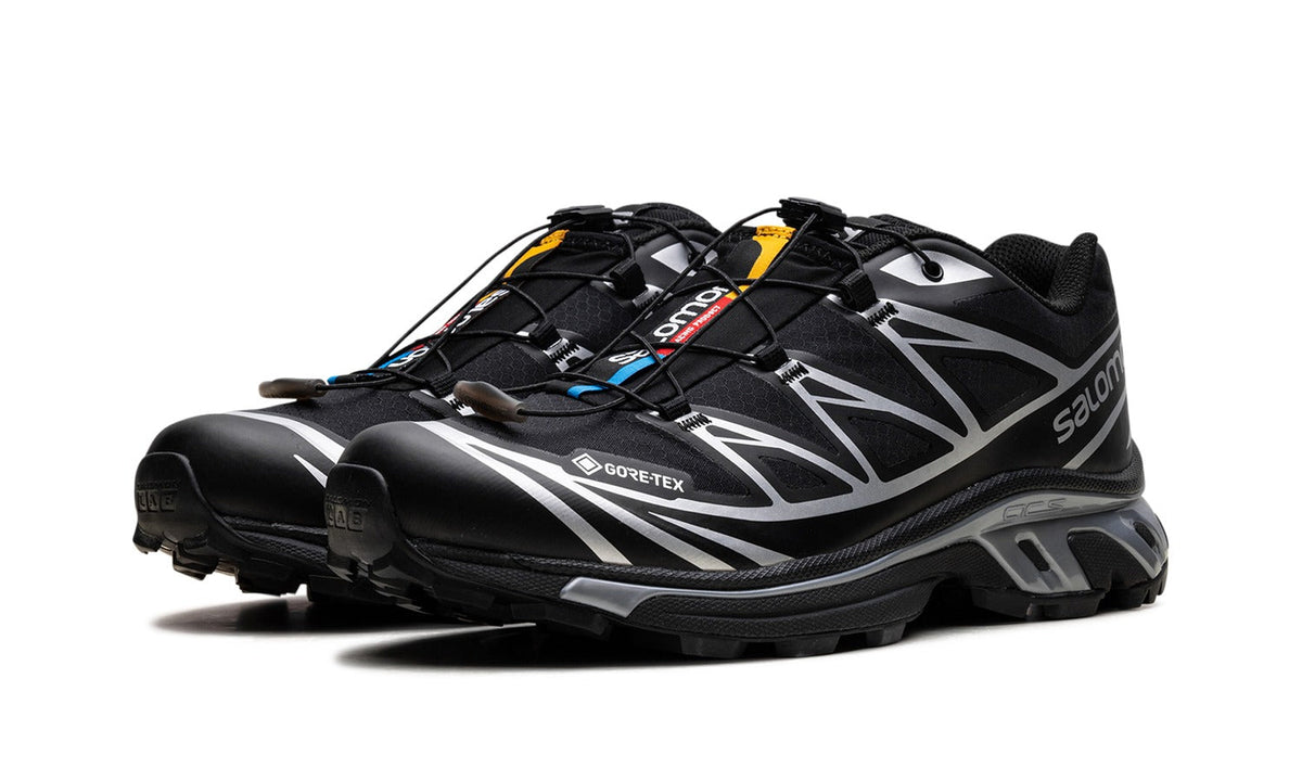 Salomon XT-6 GORE-TEX Sneakers in Black & Silver