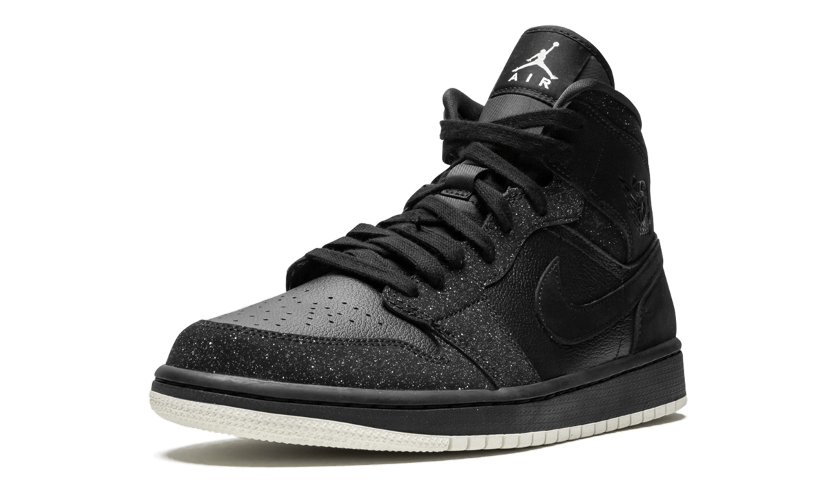 AIR JORDAN 1 MID WMNS "Glitter Black" BQ6472 001