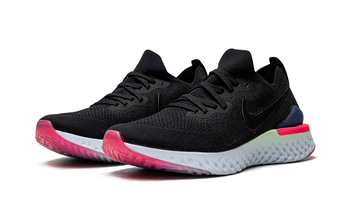 EPIC REACT FLYKNIT 2 MNS WMNS "Black Sapphire Hyper Pink" BQ8927 003