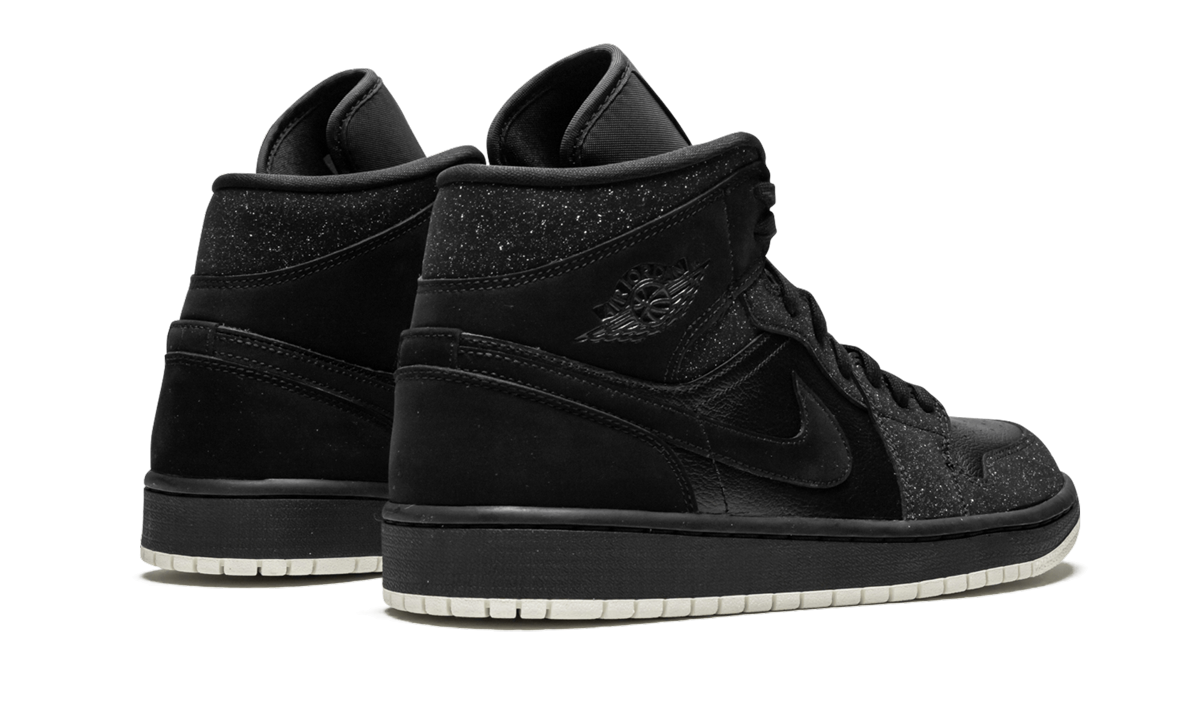 AIR JORDAN 1 MID WMNS "Glitter Black" BQ6472 001
